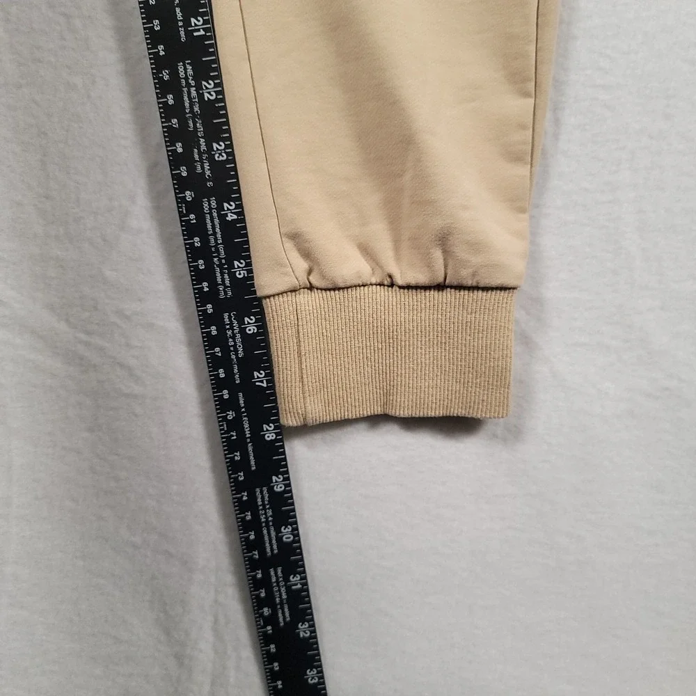Vanquish Fitness Joggers Mens Medium Tan Slim Stretch Drawstring Pants